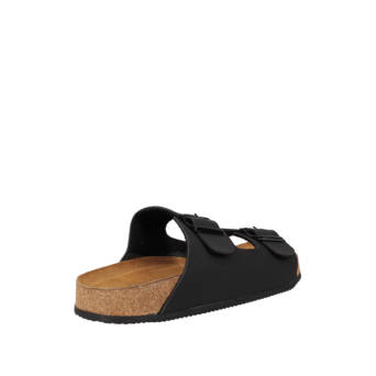 Men''s black footbed sandal