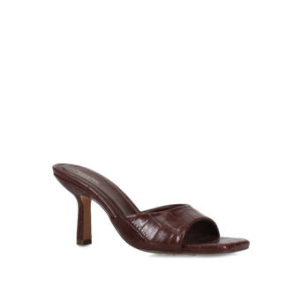 Brown mule sandal