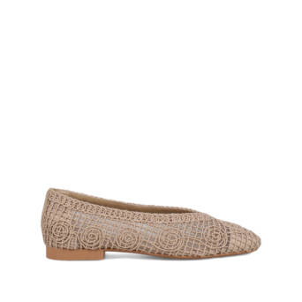 Beige ballet flat