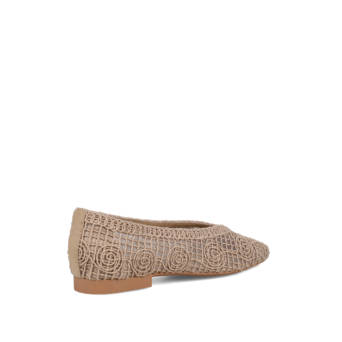 Beige ballet flat