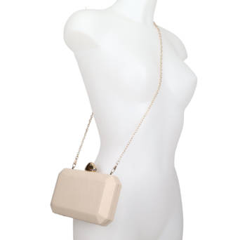 Μπεζ clutch τσαντάκι