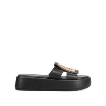 Μαύρο flatform σανδάλι