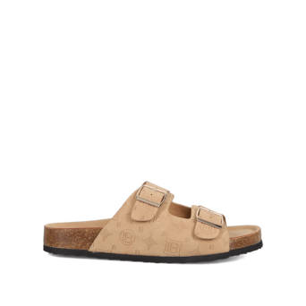 Μπεζ footbed σανδάλι