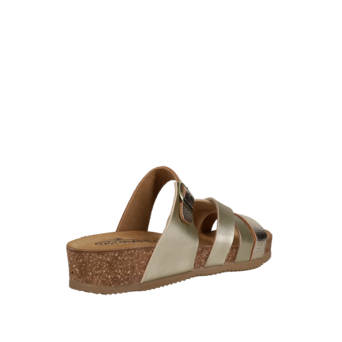 Gold footbed sandal