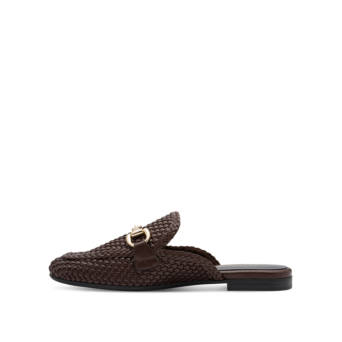 Καφέ πλεκτό mule