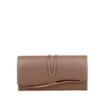 Rose gold envelope bag