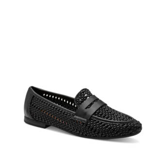Μαύρο πλεκτό loafer