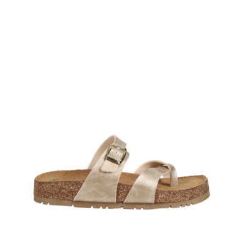 Gold footbed sandal