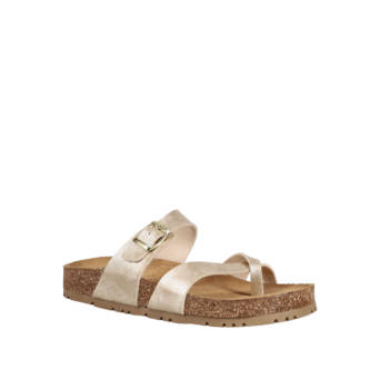 Gold footbed sandal