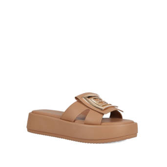 Μπεζ flatform σανδάλι