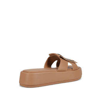 Μπεζ flatform σανδάλι