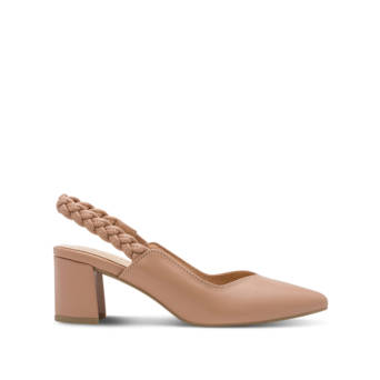 Beige slingback pump