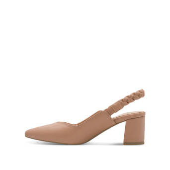 Beige slingback pump