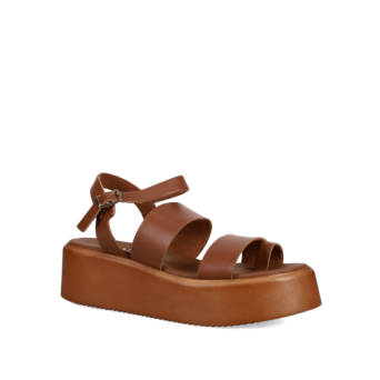 Ταμπα δερμάτινο flatform σανδάλι