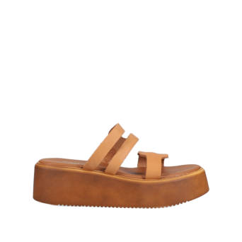 Ταμπα δερμάτινο flatform σανδάλι