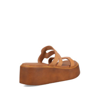 Ταμπα δερμάτινο flatform σανδάλι