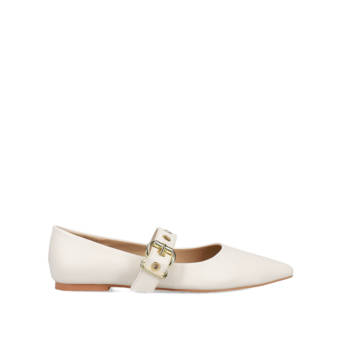 White ballet flat