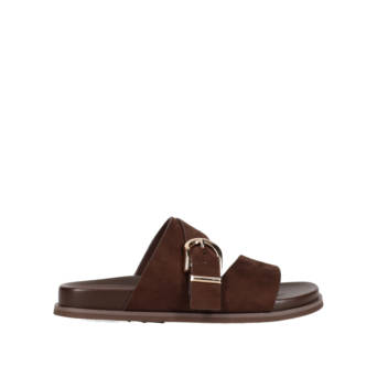 Brown footbed sandal