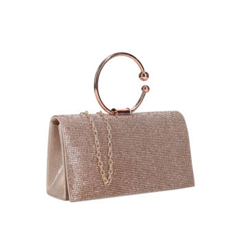 Rose gold handbag