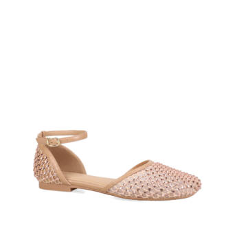 Rose gold ballet flat