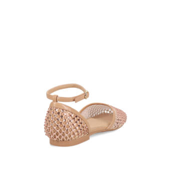Rose gold ballet flat
