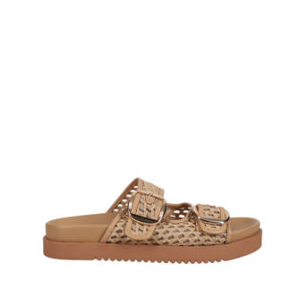 Beige footbed sandal