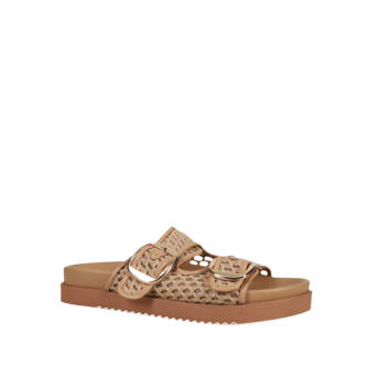 Beige footbed sandal