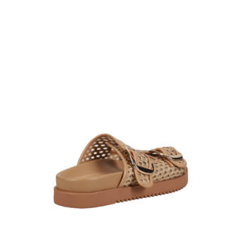 Beige footbed sandal