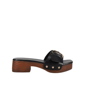 Μαύρο mule τσόκαρο
