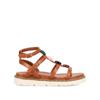 Tan footbed sandal