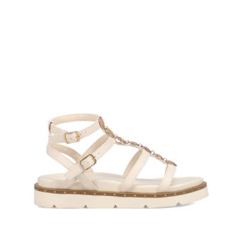 Ecru footbed sandal