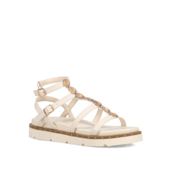 Ecru footbed sandal