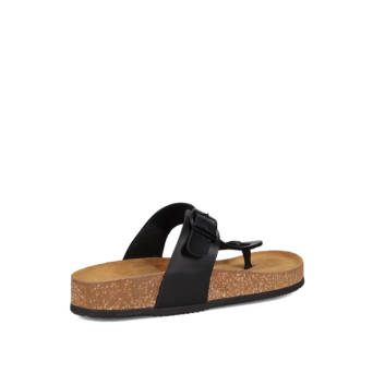 Black footbed sandal