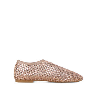 Rose gold ballet flat