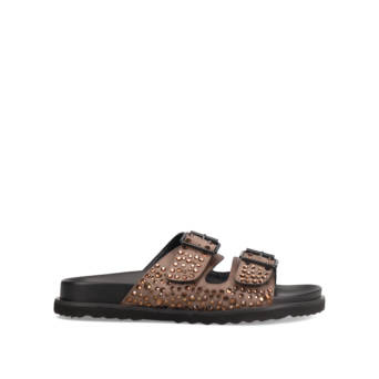 Καφέ footbed σανδάλι