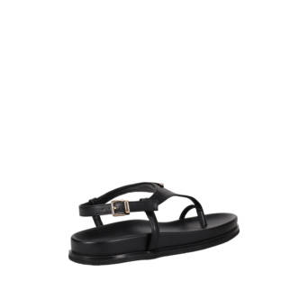 Black footbed sandal