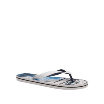 Men''s white flip flop beach sandal
