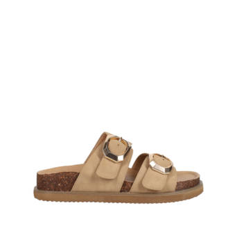 Beige footbed sandal