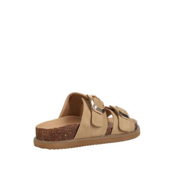 Beige footbed sandal