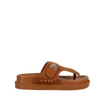 Tan footbed sandal