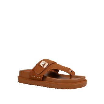 Tan footbed sandal