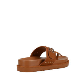 Tan footbed sandal