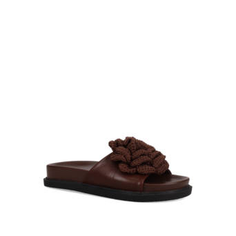 Brown footbed sandal