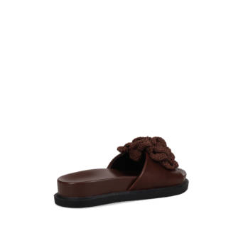 Brown footbed sandal