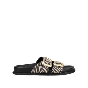Zebra footbed sandal