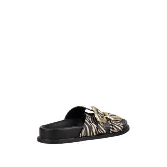 Zebra footbed sandal