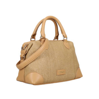 Beige shoulder bag