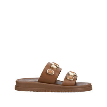 Ταμπά δερμάτινο footbed σανδάλι