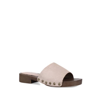 Μπεζ mule τσόκαρο