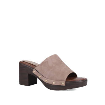 Taupe mule τσόκαρο
